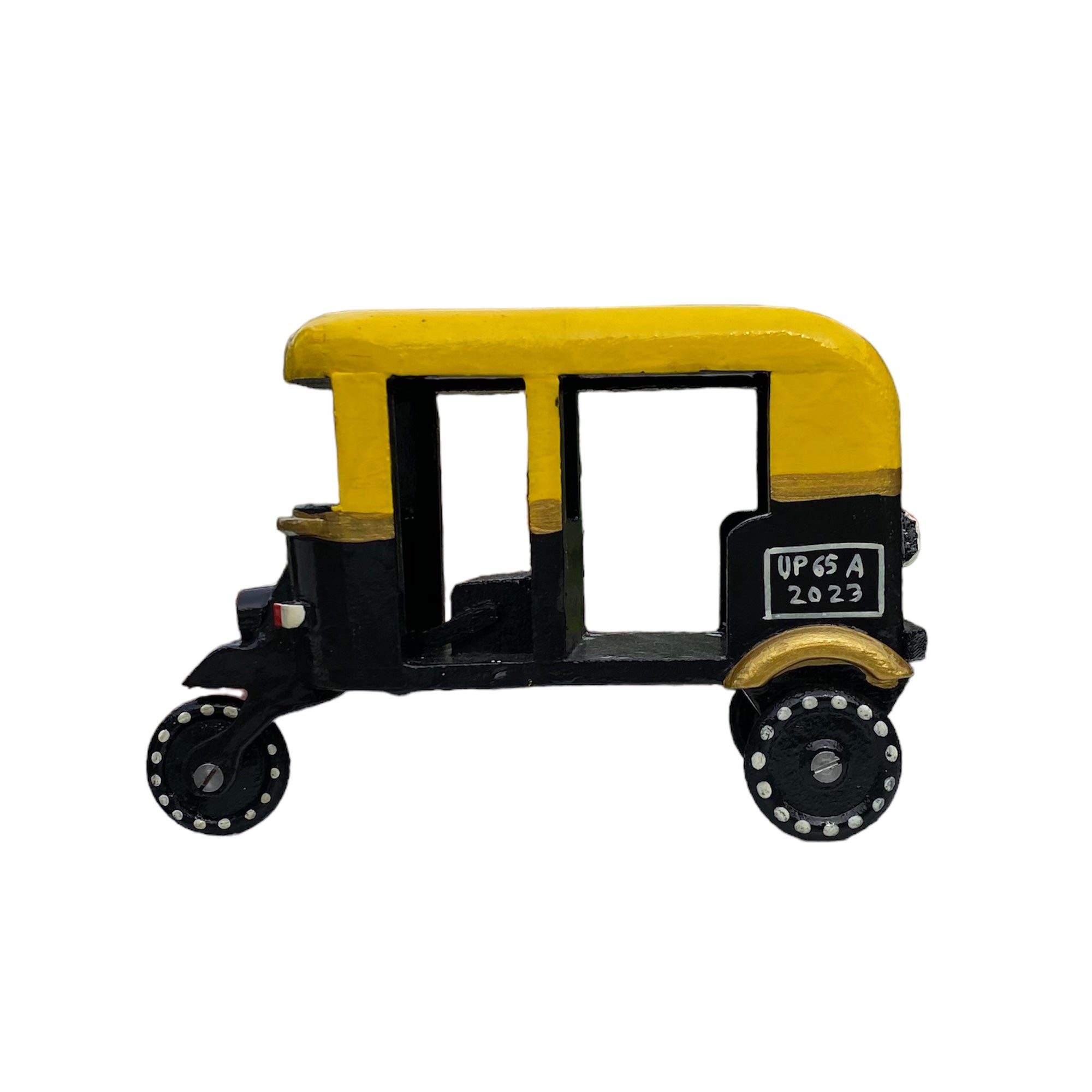 Auto Rickshaw | Handpainted Wooden Toy | Home Decor– CultureShoppe