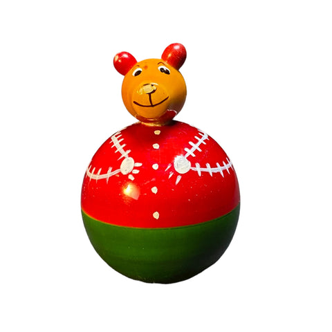 wooden bear culbuto