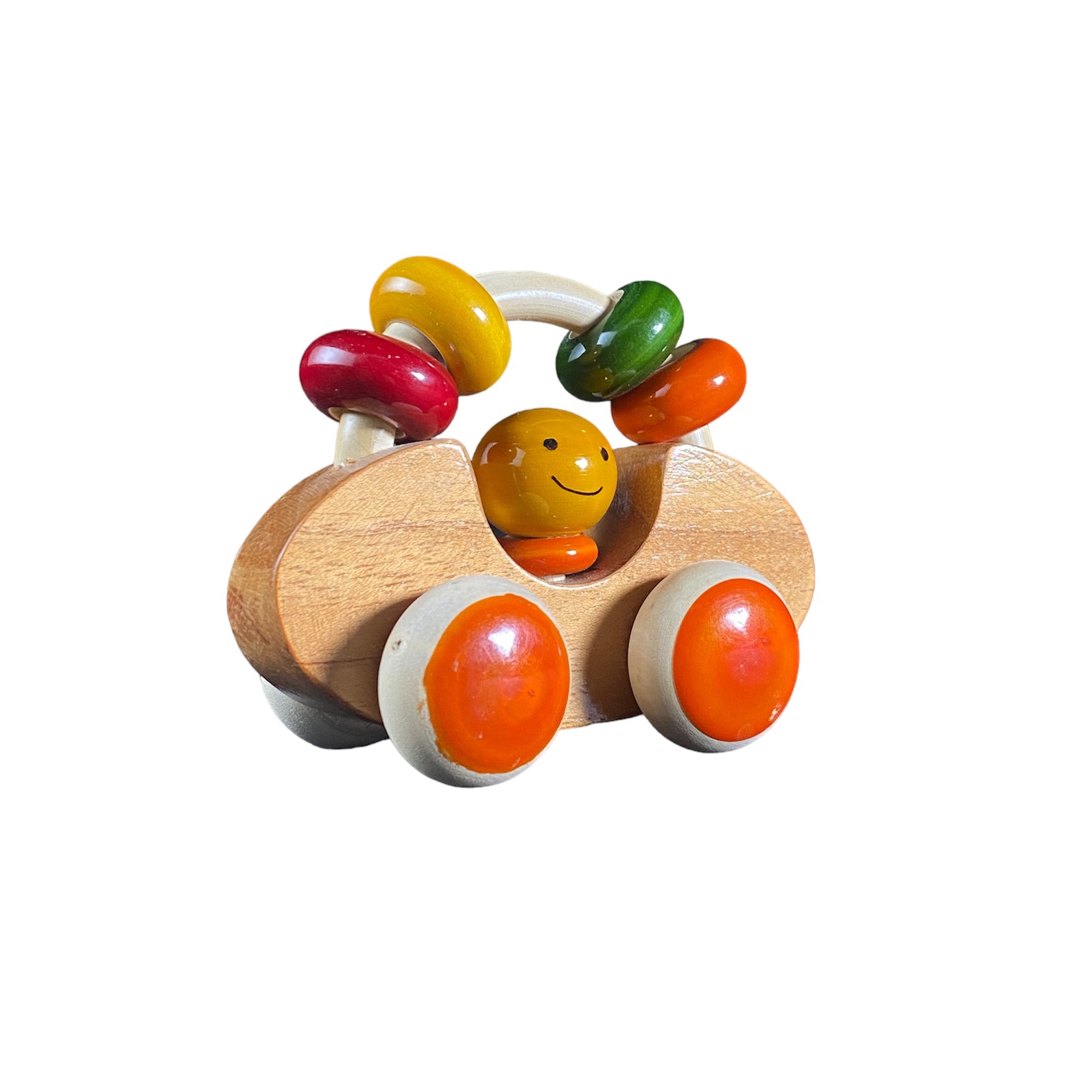 Baby Car Rattle Woonden Car Rattle | Rattle for Kids | Channapatna Product– CultureShoppe