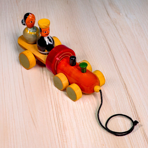wooden men and women engine toy