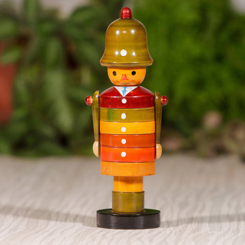 wooden multicolor stacking toy
