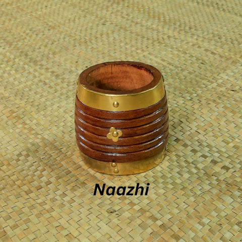 Wooden Para Set | Handcrafted Wooden Para with Brass decorations