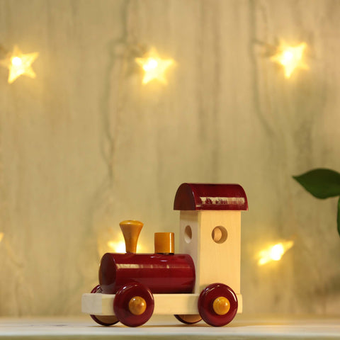 Wooden Train Engine Toy