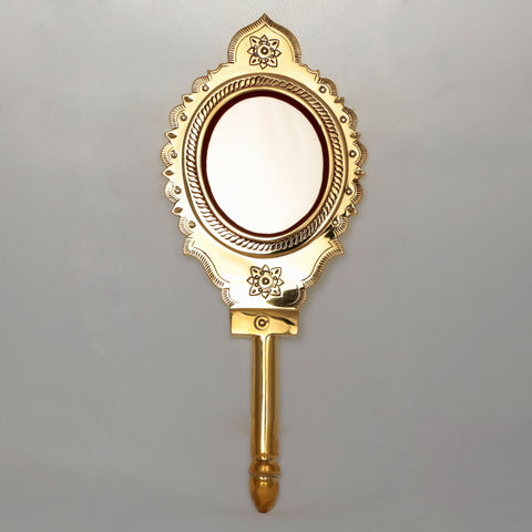 Aranmula Val Kannadi / Hand Mirror with 3" Mirror size