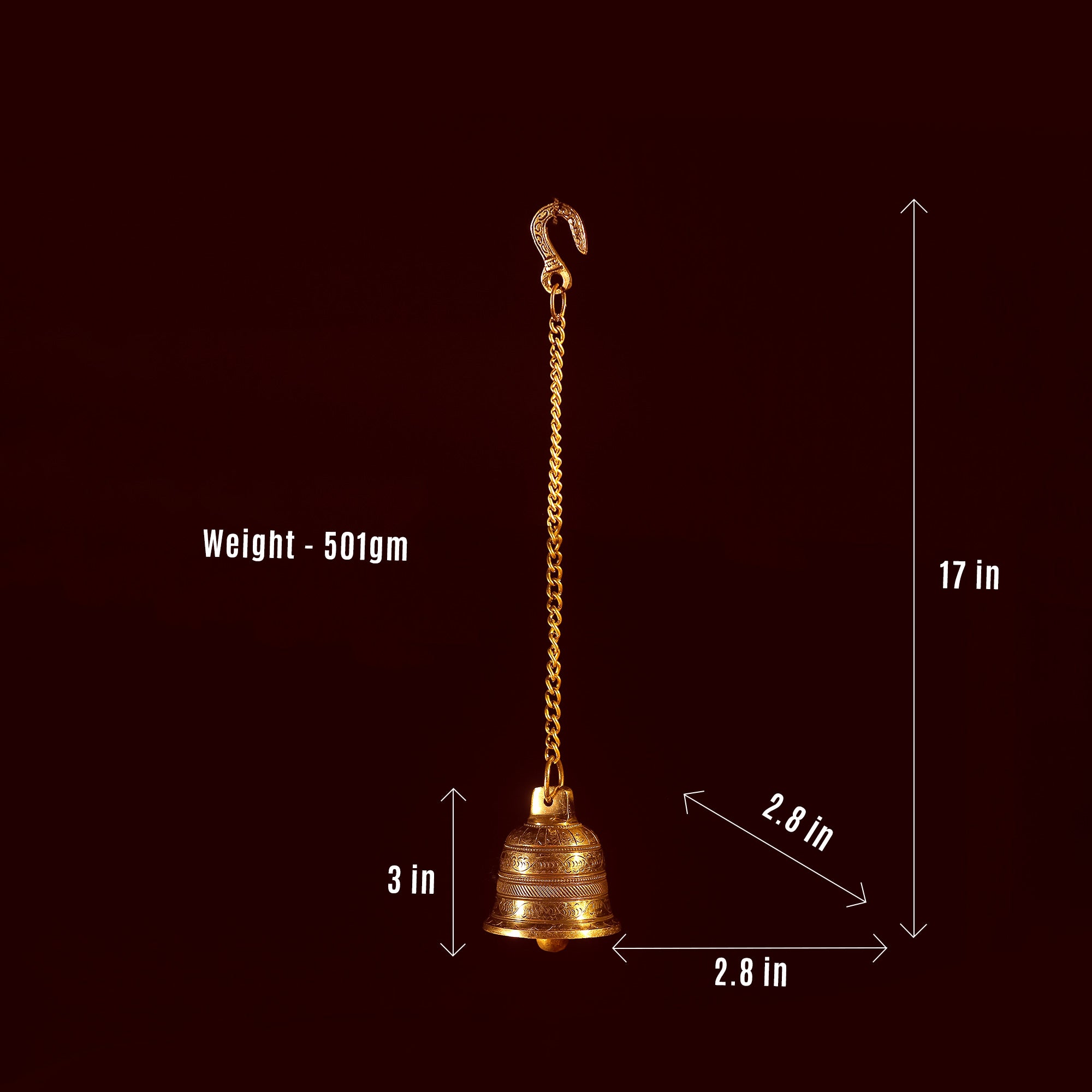 Brass Handcrafted Decorative Bell | Hanging Bell– CultureShoppe