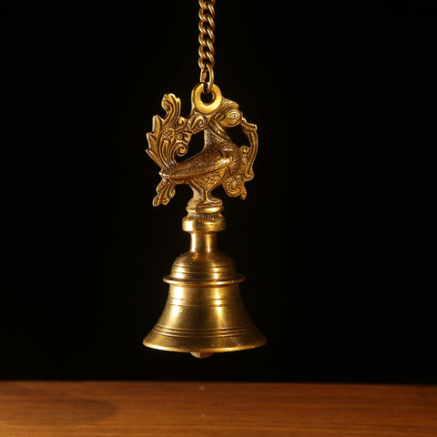 brass handcrafted mayoora bell