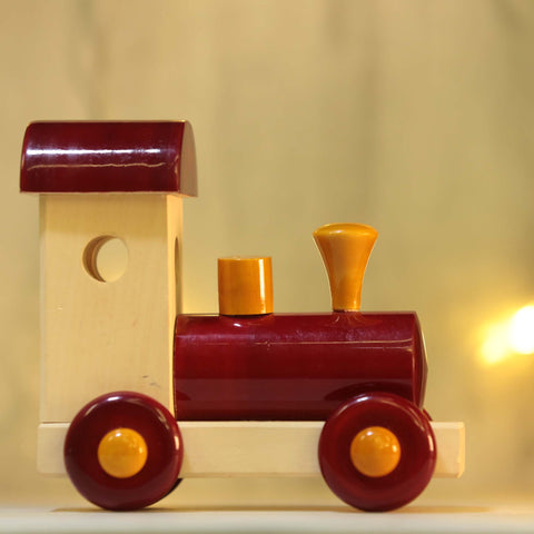 Wooden Train Engine Toy