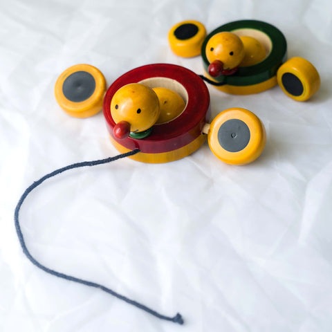 Wooden Peddling Duo Duck toy