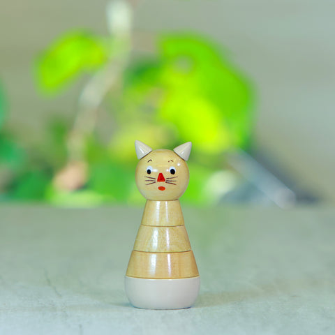 Wooden Cat Stacking Toy