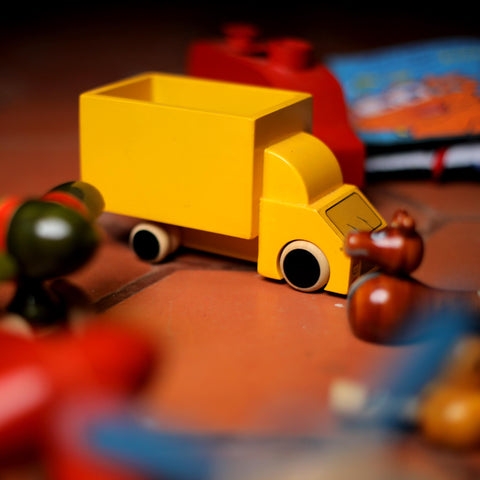 Wooden Food Truck Toy For Kids