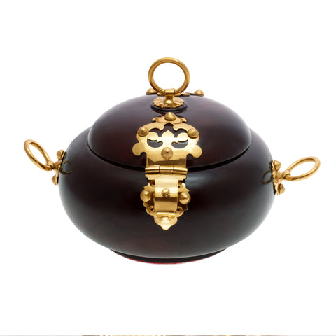 Cheppu, ornament box with wood finish