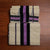 Kuthampully Handloom cotton set mundu with black and lavender border