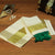 handloom set mund with green tassels