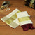 handloom set mund with maroon tassels