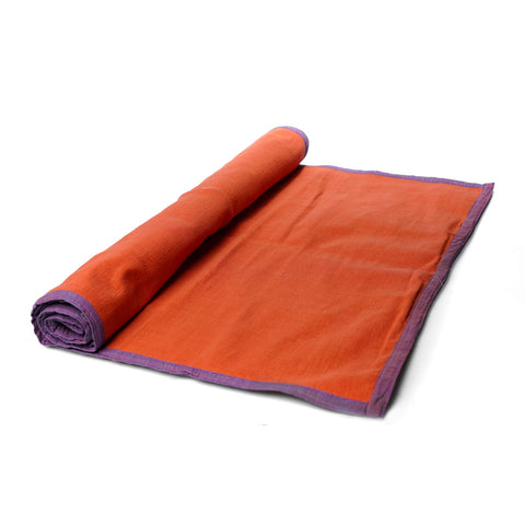 Handloom yoga mat, cotton, eco friendly mat