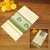 kerala cotton saree with krishna in leafy green color