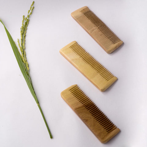 Neem Wood Travel Comb - Pack of 2