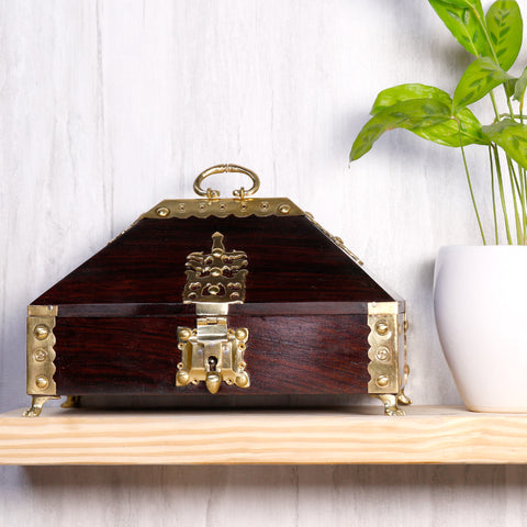 Nettur Petti, Traditional Kerala Jewellery Box, 13x9"