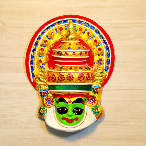 traditional kathakali face mask