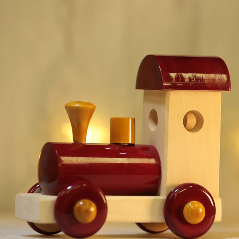 Wooden Train Engine Toy