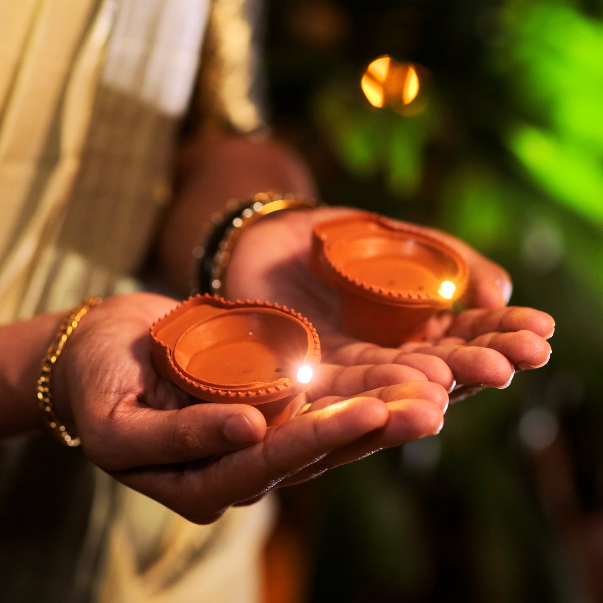 Water Sensor Diyas Diwali Special LED Lights