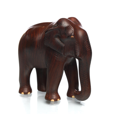 wooden elephant statue, medium size