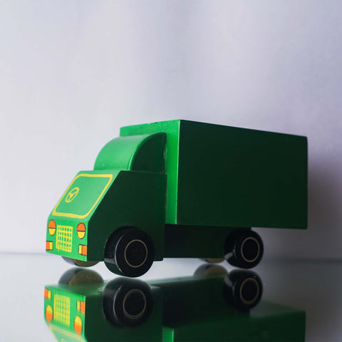 wooden food truck toy for kids