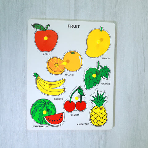 wooden puzzles fruits
