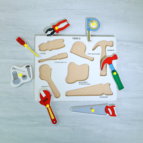 wooden puzzles tool kit