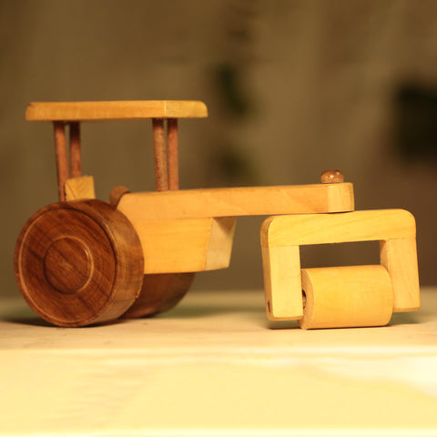 wooden road roller