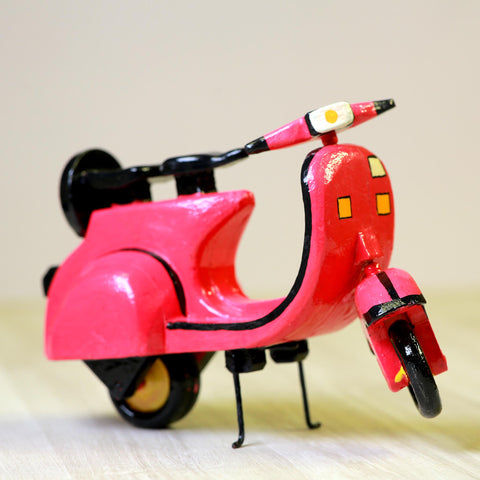 Wooden scooter toy